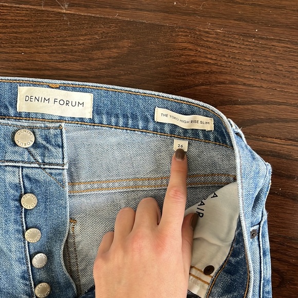 Denim Forum The Yoko High Raise Slim Jean - Picture 4 of 5